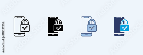 Mobile Multiple Icon Illustration Vector
