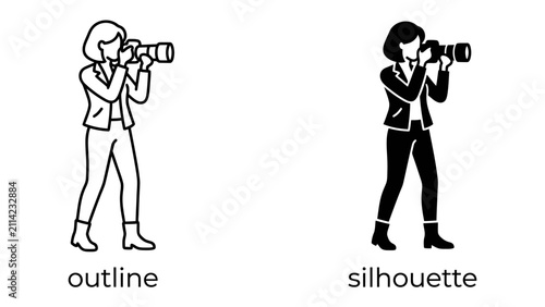 Fotografie Woman Photographer Icons