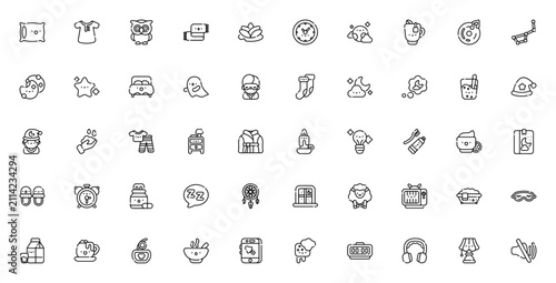 Foto Time to Sleep icon set