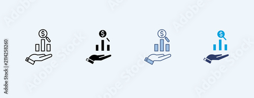 Competitive Advantage Multiple Icon Illustration Vector