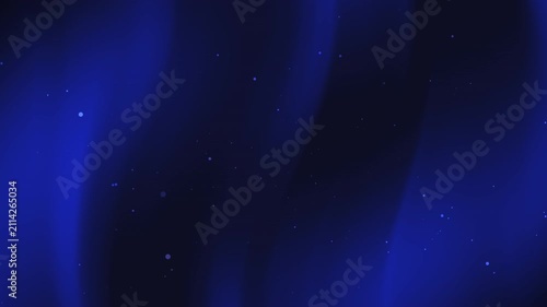4K Abstract Blue Aurora Motion Background Loop for Video Overlay. Concept Animation for AI Technology Branding, Innovation Presentation and Premium Motion Design Templates