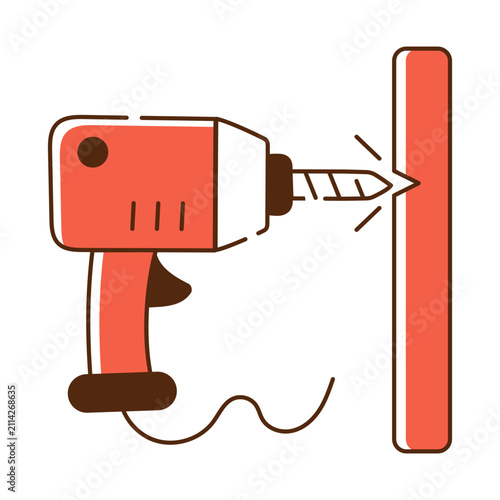 Premium download icon of drill machine

