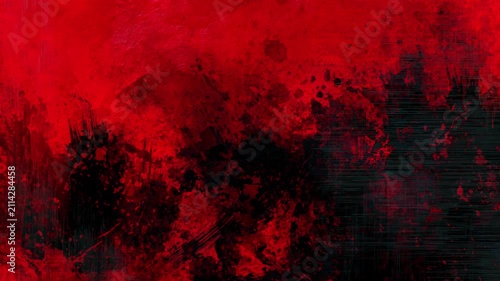 Intense Red and Black Grunge Abstract Background