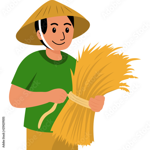 World Farmer  Day Illustration