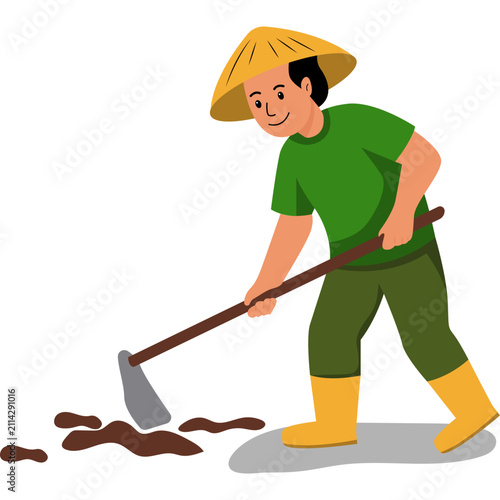 World Farmer  Day Illustration