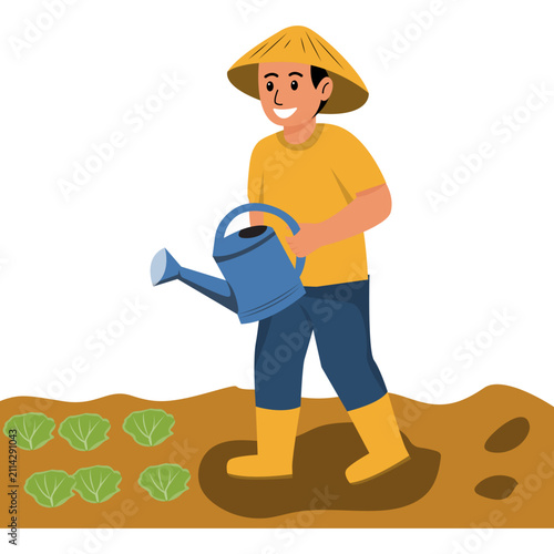 World Farmer  Day Illustration