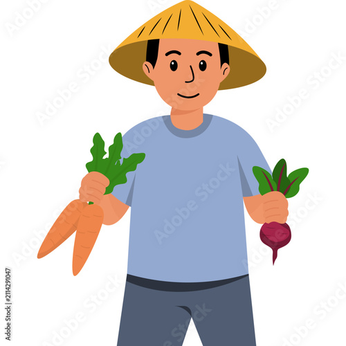 World Farmer  Day Illustration