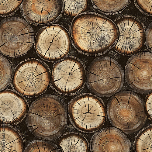 Minimal seamless wooden texture background, repeating natural wood pattern for modern design, fabric, and digital use.