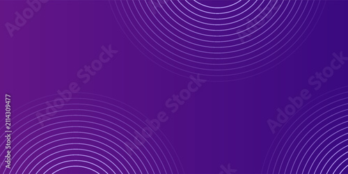 Simple purple abstract background with circle line motif