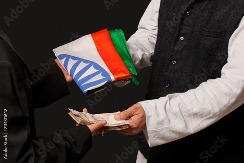 фотографія Politician taking bribe