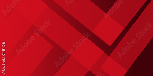 Abstract dark red background with dynamic overlapping diagonal geometric shapes, stripes, and squares in a modern corporate style.10 eps