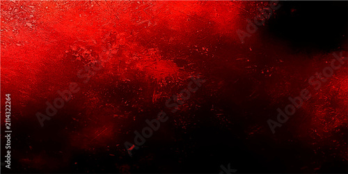 Slika na platnu Abstract red and black dust explosion background with smoky texture and dramatic lighting