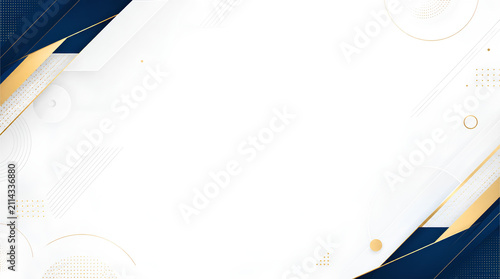 Elegant Corporate Business Background Navy Blue Gold and White Banner Template