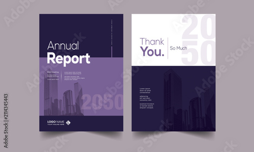 Corporate Annual Report Cover Design Template