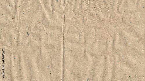 Old aged rustic vintage paper cardboard carton document texture - Blank wrink...