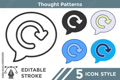 Принти на полотні Thought Patterns