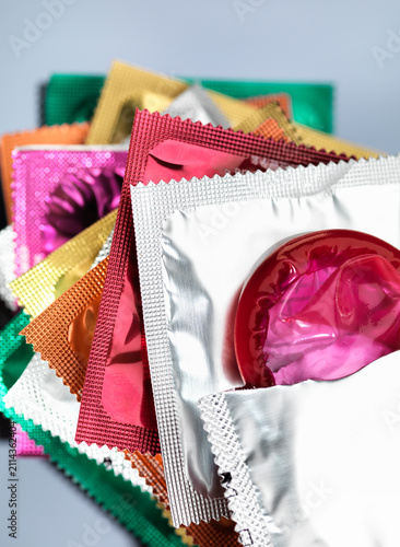 Contraceptives, Condoms in packets