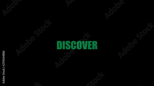 Discover - Text in video down move effect