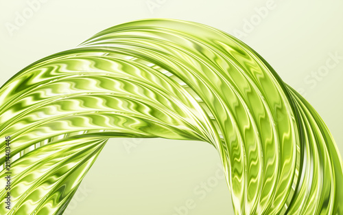 Flowing transparent curve lines background, 3d rendering.
