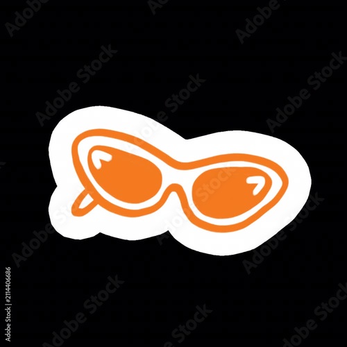 Summer Sunglasses Icon Animation