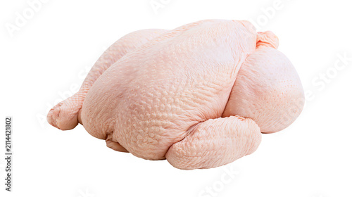Obraz na płótnie Whole raw chicken poultry meat with skin