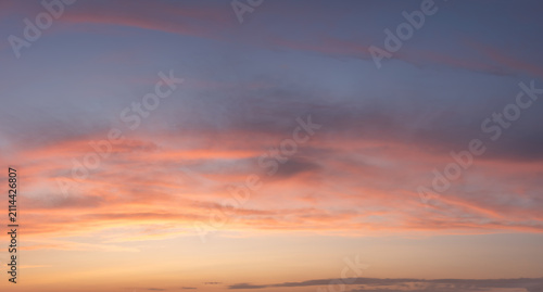 Photography Beautiful colorful vibrant Summer sunset sky for use as background or composite