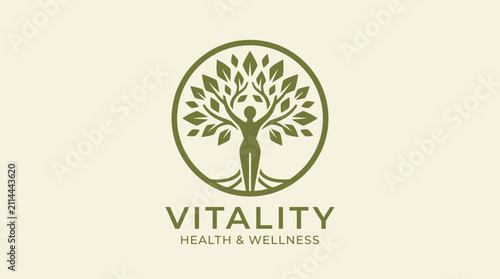 Vitality Health and Wellness Tree of Life Logo.