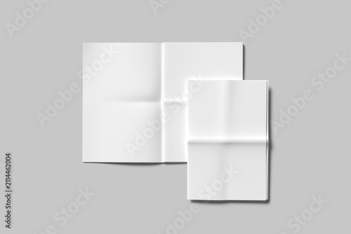 Realistic Newspaper Blank Mockup