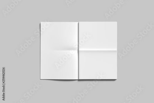 Realistic Newspaper Blank Mockup