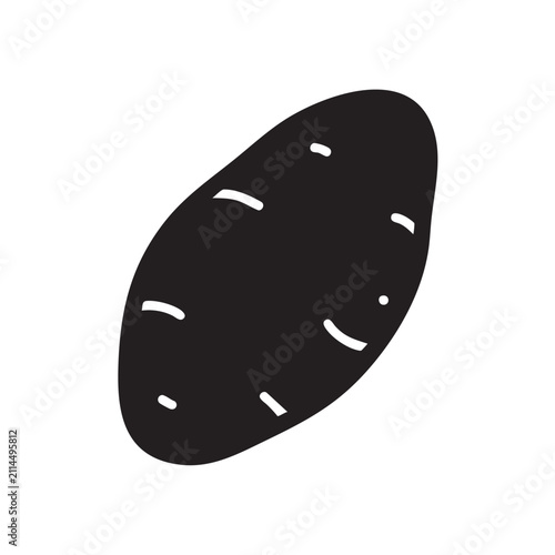 Black potato icon