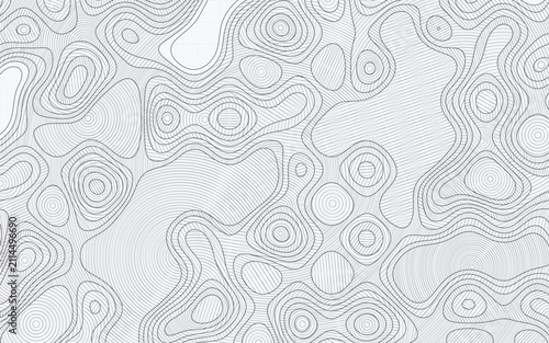 Quadro su tela Topography blended with grilled lines abstract vector high quality flawless EPS
