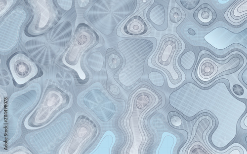 Fotografie Topography blended with grilled lines abstract vector high quality flawless EPS