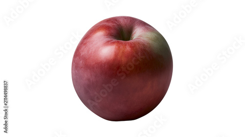 Red apple with green blush and stem indent
