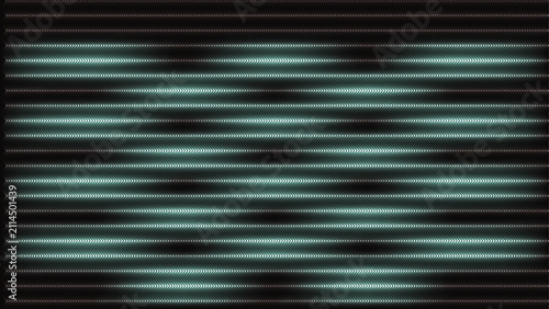 Abstract Green and Blue Metallic Background with Horizontal Corrugated Steel Lines Dark Textured Industrial Wallpaper Design