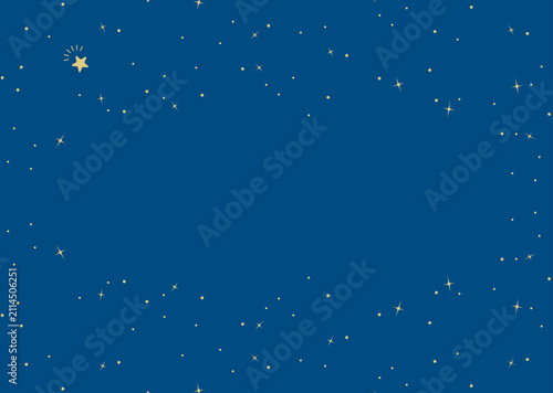 星空のイベント背景イラスト_コピースペースあり_横位置