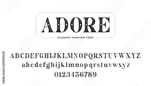 Foto Very beautiful black and white realistic vector illustration of an ADORE ELEGANT