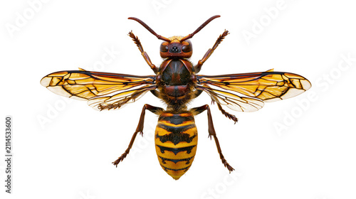Картината върху платно Asian Giant Hornet Vespa mandarinia insect top view