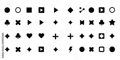 Foto Bullet list  PowerPoint presentation bullet points and arrow symbols for business slides, infographic layouts and document formatting, clean modern vector illustration