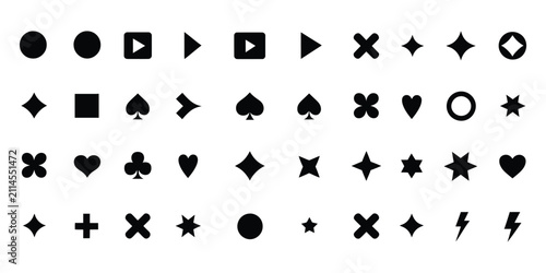 Canvastavla Bullet list  PowerPoint presentation bullet points and arrow symbols for business slides, infographic layouts and document formatting, clean modern vector illustration
