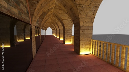 Fotografie Bursa Koza Han Historic Ottoman Courtyard with Traditional Stone Architecture
