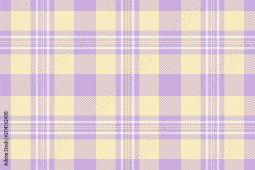 Neat tartan plaid pattern with a textured woven appearance and light and white tones. The seamless fabric design creates a calm decorative background with a traditional textile feel.