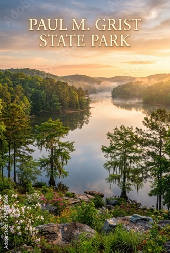 Paul M. Grist State Park Alabama a Scenic Landscape