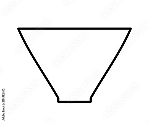 Bowl line icon