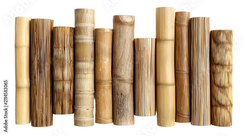 Variation in natural bamboo culm wall thickness with collection bamboo culms culms varying environment sustainable ecofriendly material with organic