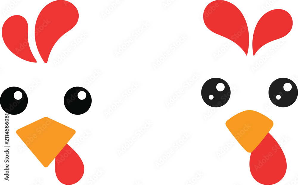 Fototapeta premium Cartoon turkey with red wattle and happy expression