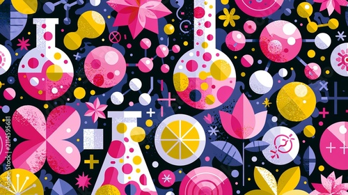 Patterns for science show up everywhere, from chemistry to math, ready to be used as pictures.