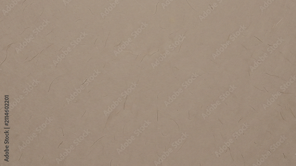 Obraz premium Warm grey handmade paper texture background with organic fibers