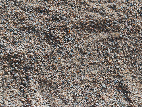 Decorative filler or substrate used in landscaping, such as lava rock.