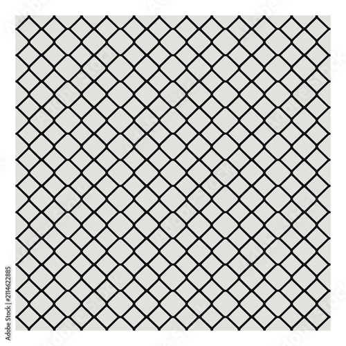 Fotografía Patrón geométrico continuo con cuadrícula de diamantes negros sobre fondo gris c