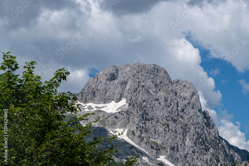 Majestic mountain peak in Theth National Park Albania